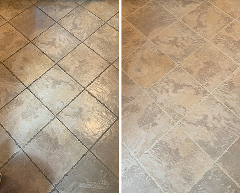 Floor Restored by Our Tile and Grout Cleaners in Midlothian, VA